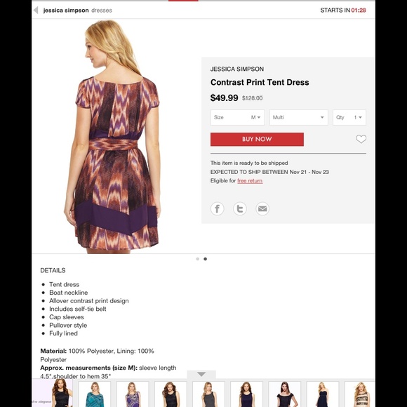 Jessica Simpson Beautiful Dress - Picture 2 of 3